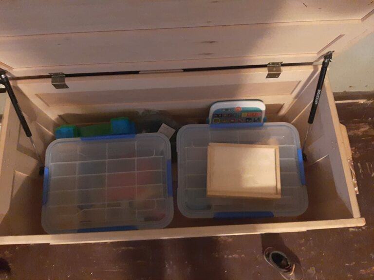 Apexstone soft close gas spring work well on a toy storage box