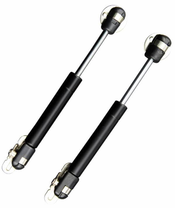 80 N 7 inch gas struts for cabinets, hinges for rv cabinets