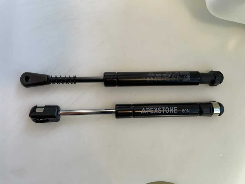 7" Apexstone gas strut is about half an inch shorter than the original one in your fingerprint gun safe